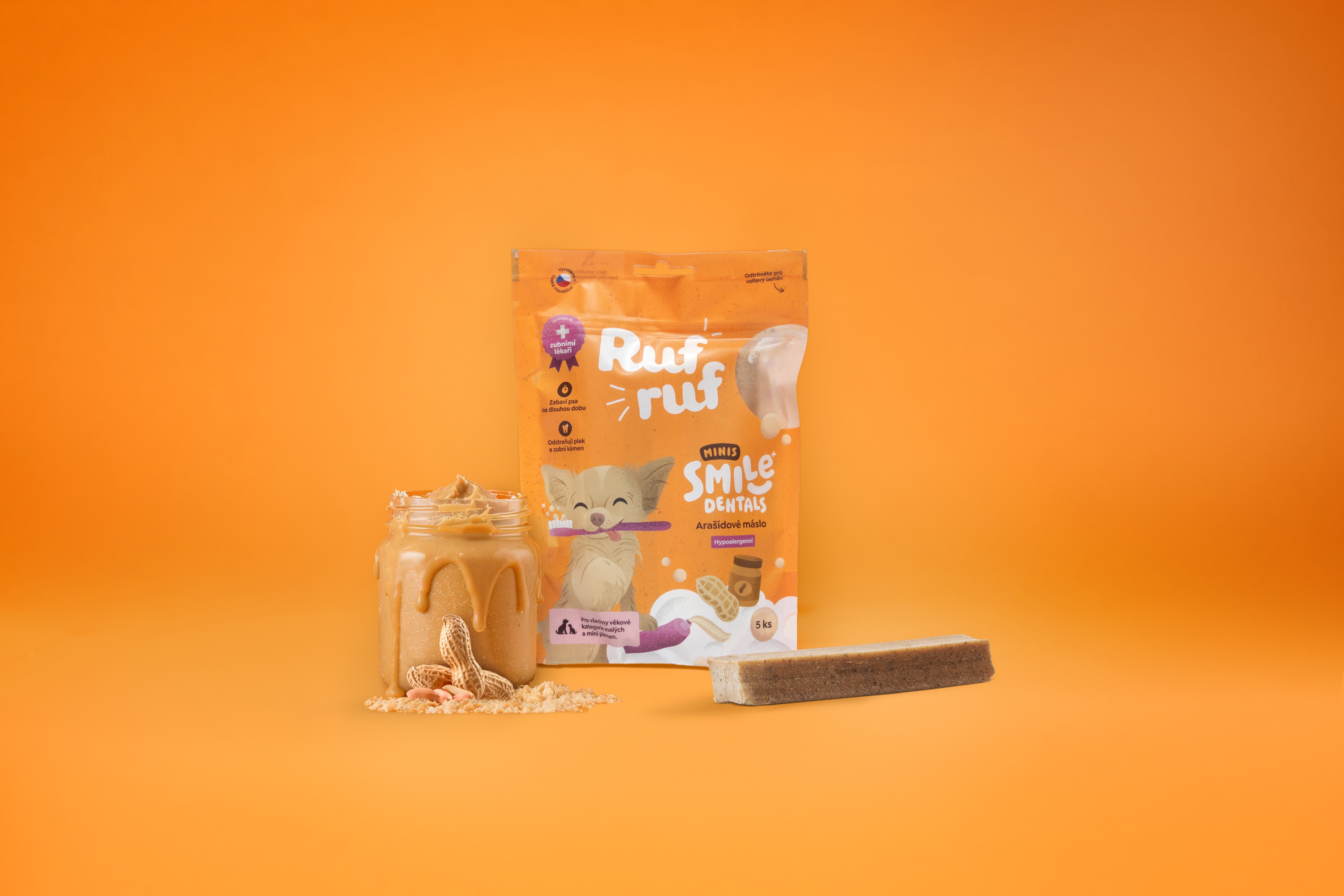 Rufruf Smile Dentals Arašídové máslo – Minis 1 balení