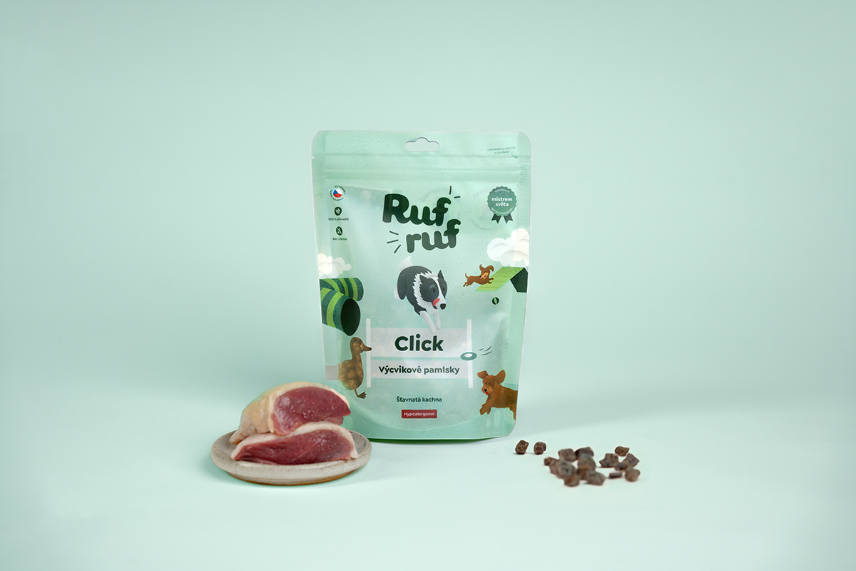 Rufruf Click šťavnatá kachna 200 g Rufruf Click šťavnatá kachna 200 g